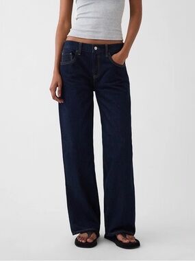 The Hailey Low Rise Loose Jean in Midnight Indigo Size 29